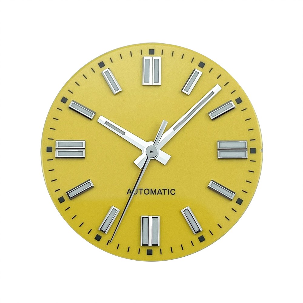 28.5mm Lacquered Watch Dials and Hands for NH38A NH38 with BGW9 Lume No Date