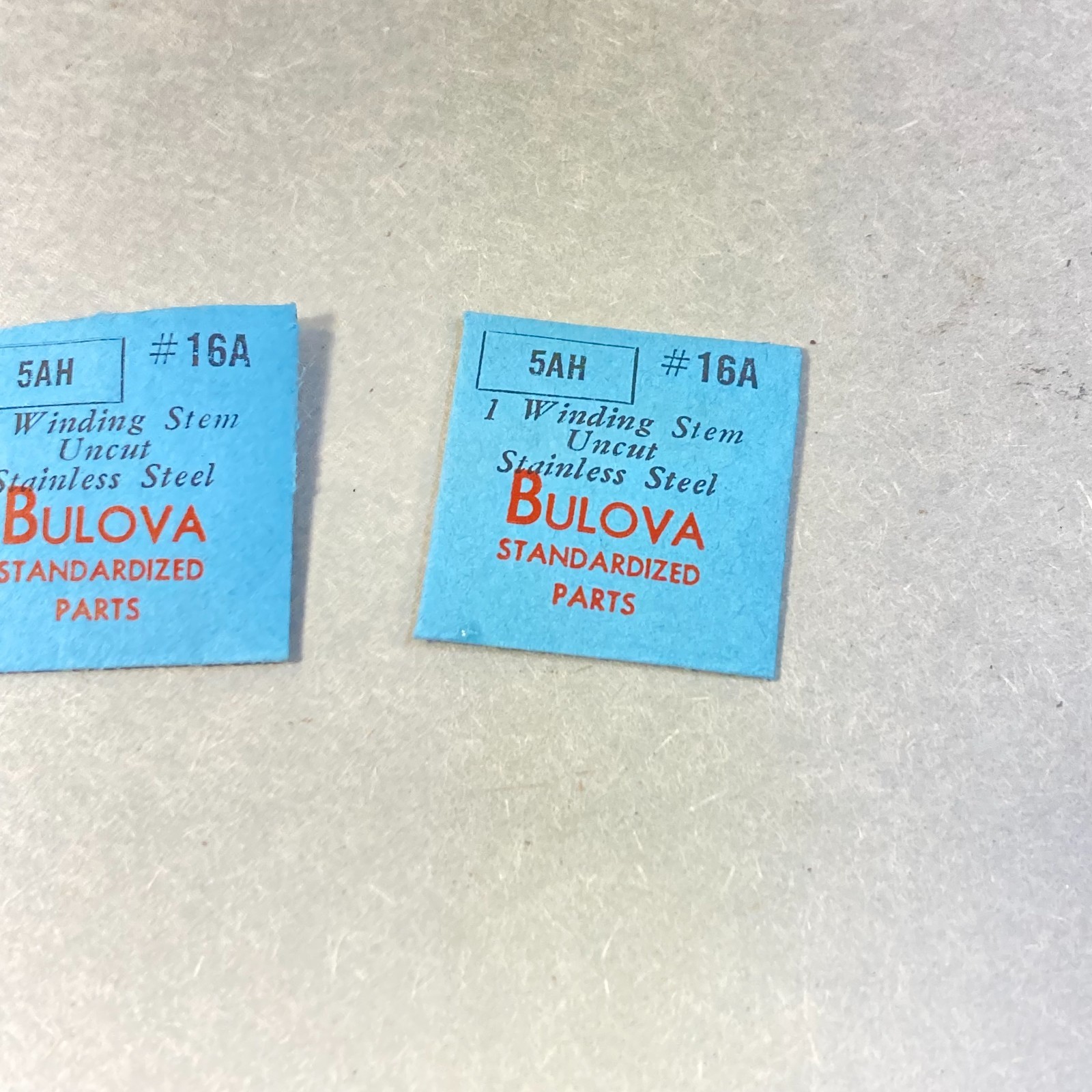 Vintage Bulova Watch Parts 2 Pc Winding Stems 5AH #16A Parts & Repair