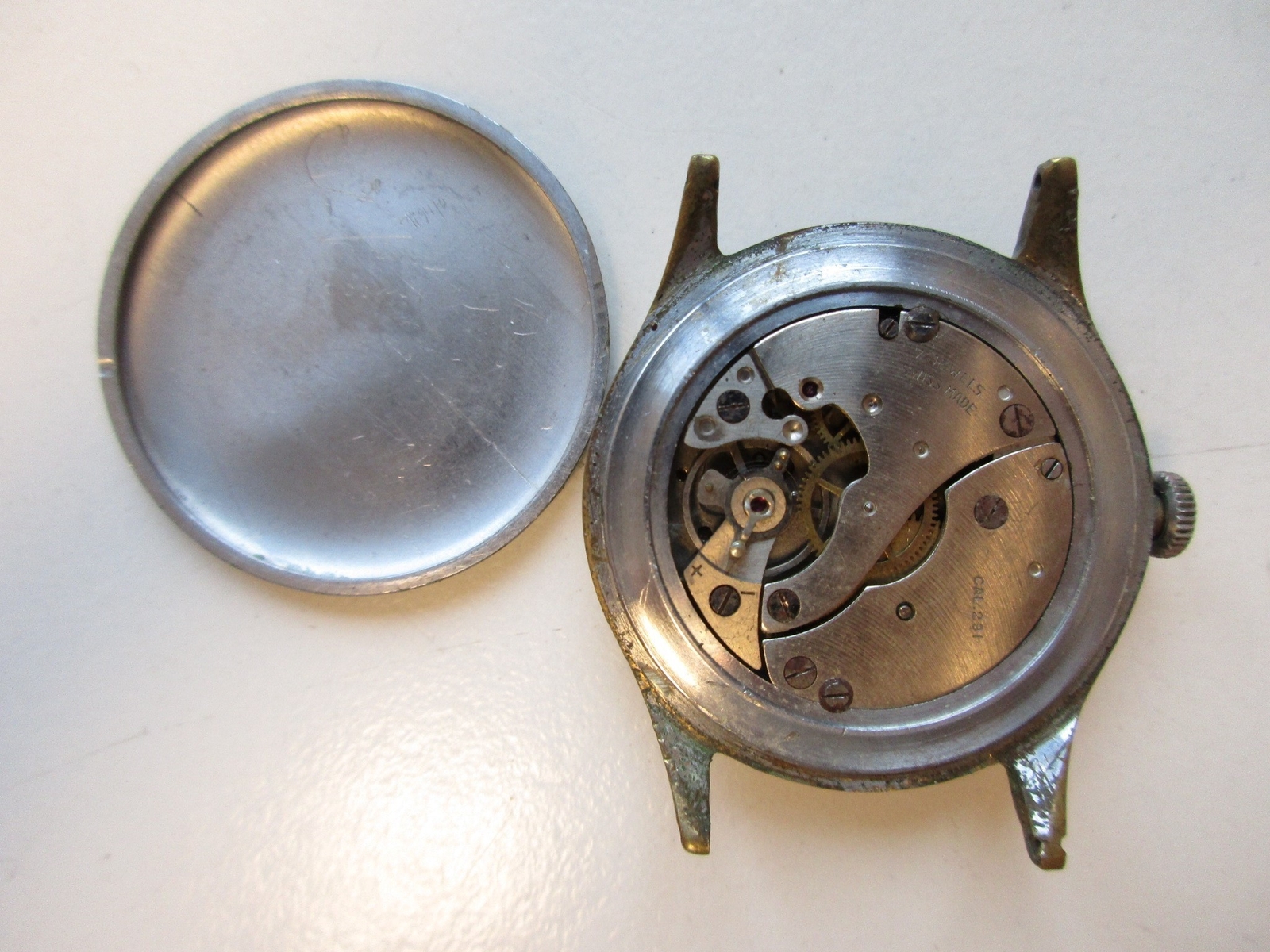 Oris cal. 291 Swiss vintage watch movement in case – for parts