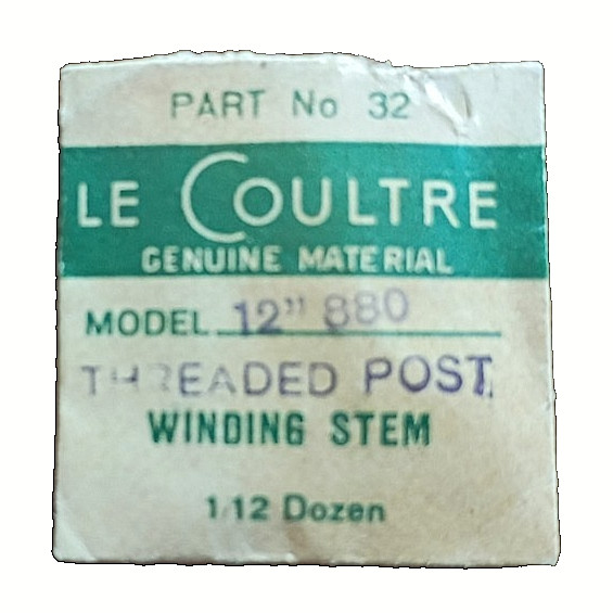 Jaeger LeCoultre 880 881 Winding Stem (threaded post) watch part #32 #401/1515