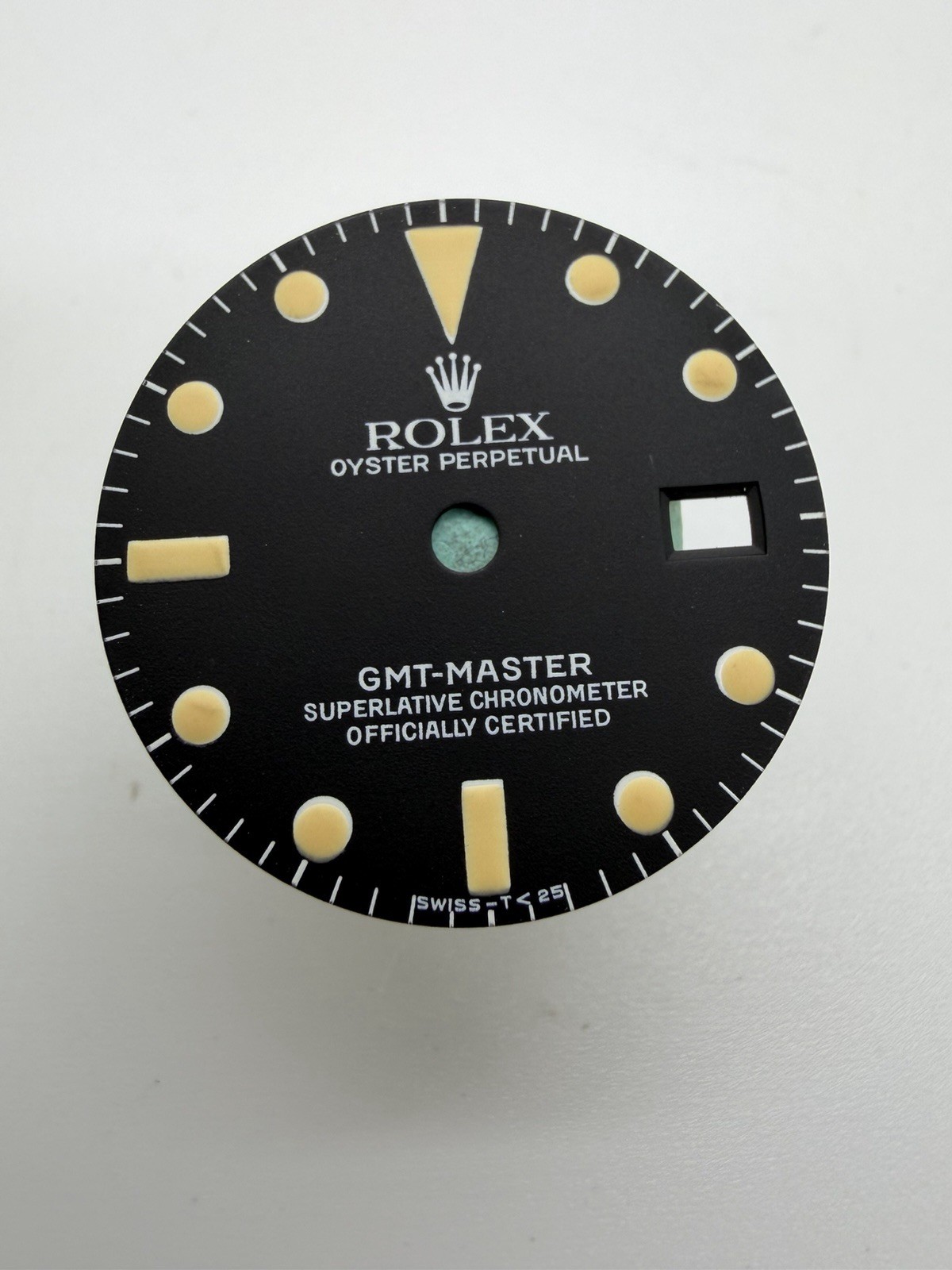 Original Rolex 1675 GMT Dial BLACK MATTE TRITIUM, SERVICE TYPE, Mint