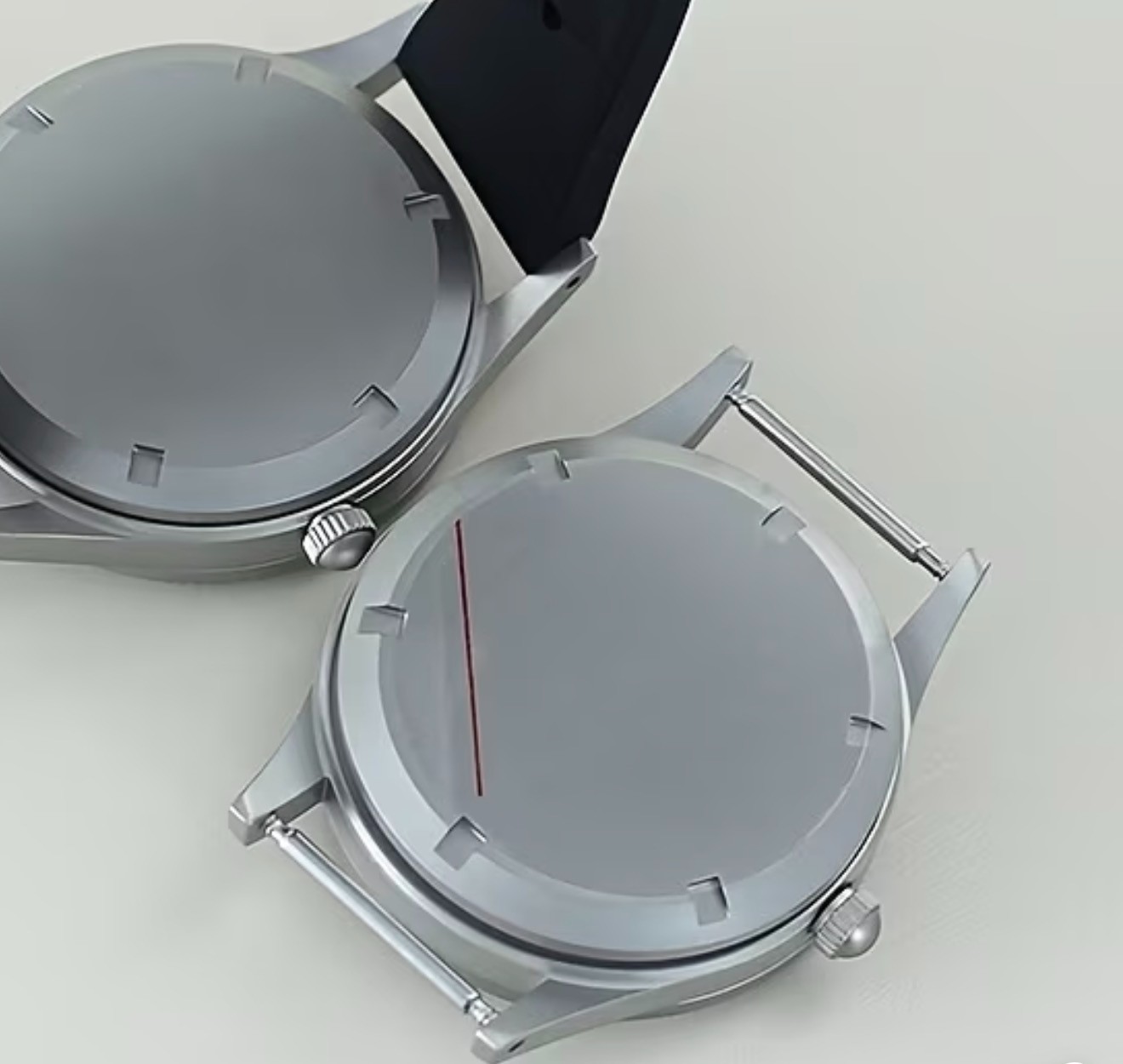Retro Stainless Steel Sapphire Glass Solid Watch Case Ceramic Bezel For NH35/36