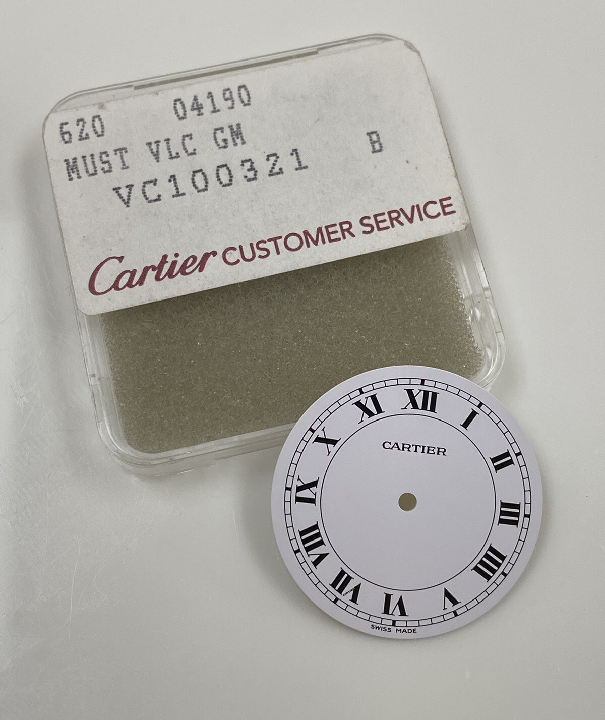 Original Cartier VLC Must Trinity Vendôme White Roman Dial VC100321 Ref. 881004
