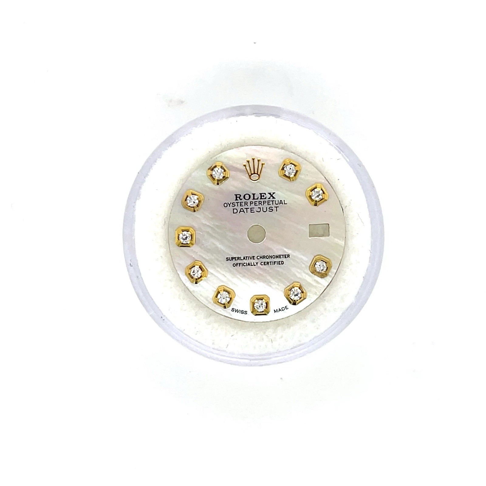 Rolex 26mm Custom mother of pearl Dial Natural Diamond for Date Just / Date