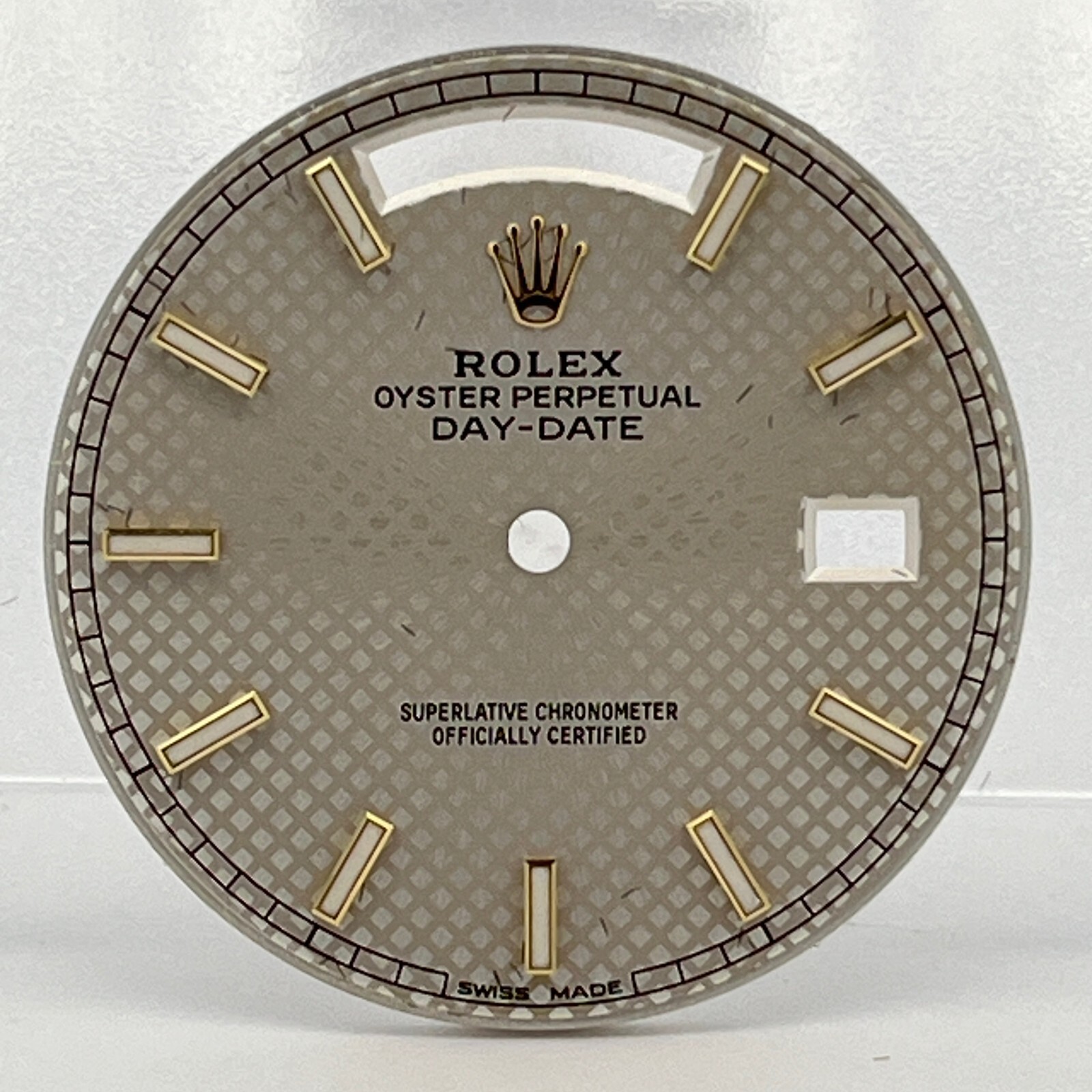 Rolex Day-Date 40mm Silver Motif Dial Model 228238