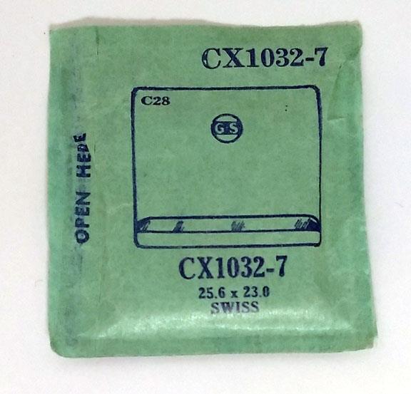 Vintage NOS G-S Crystal CX1032-7 for SWISS* 25.6 x 23.0 mm