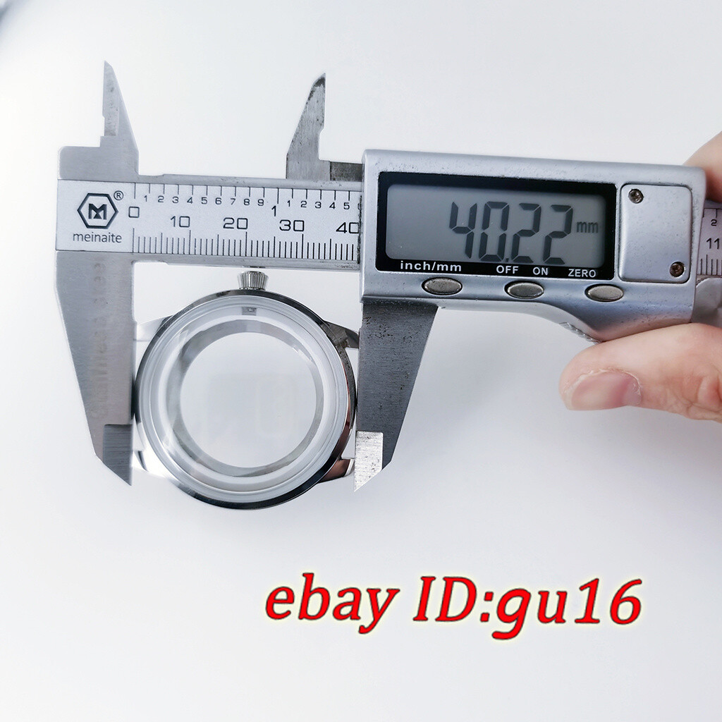 40mm NH35 Bubble Watch Case Silver fit NH35 NH36 NH38 NH70 NH72 movement