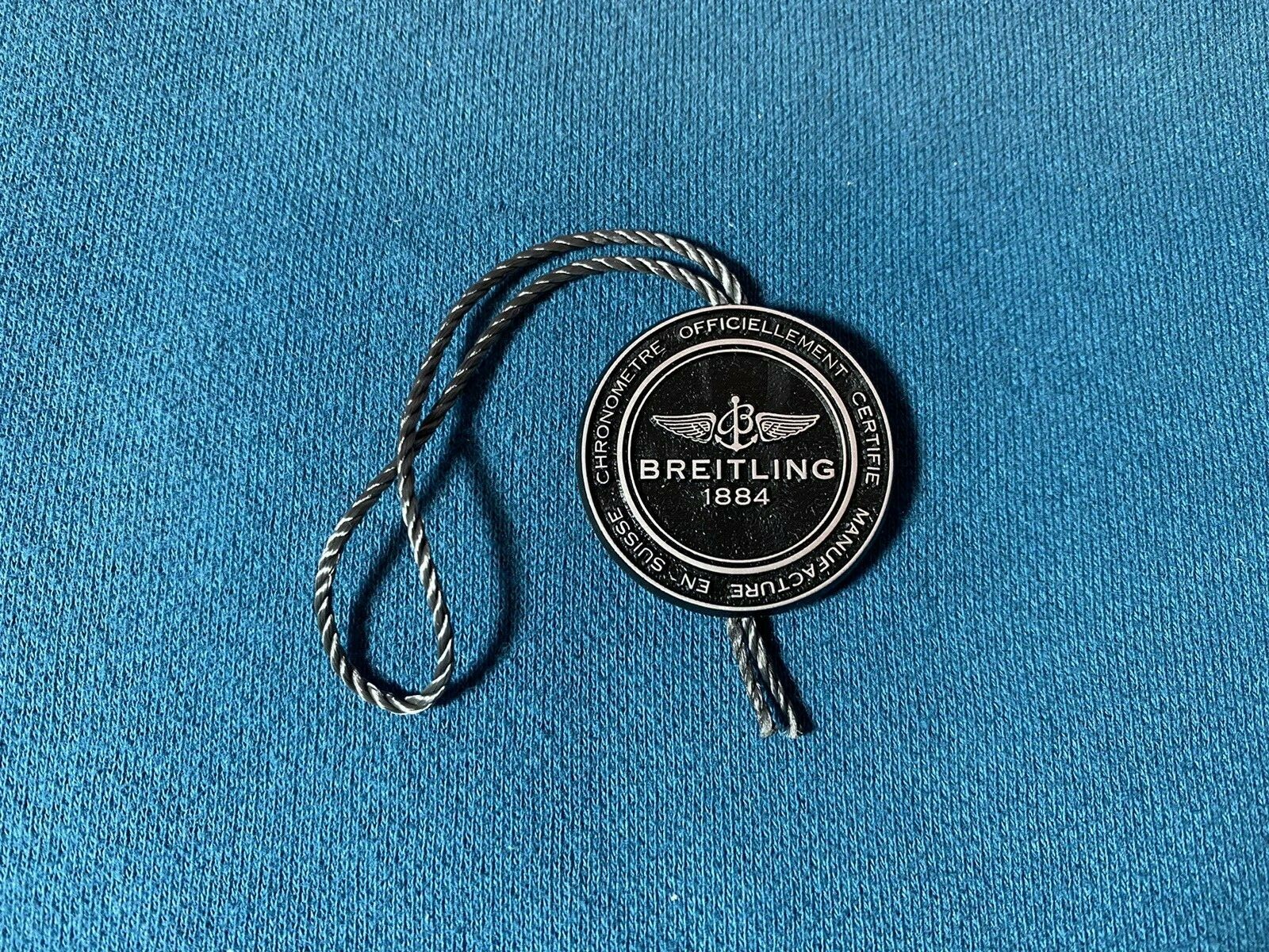 Authentic BREITLING 1884 Black Hang Tag New-Style Modern