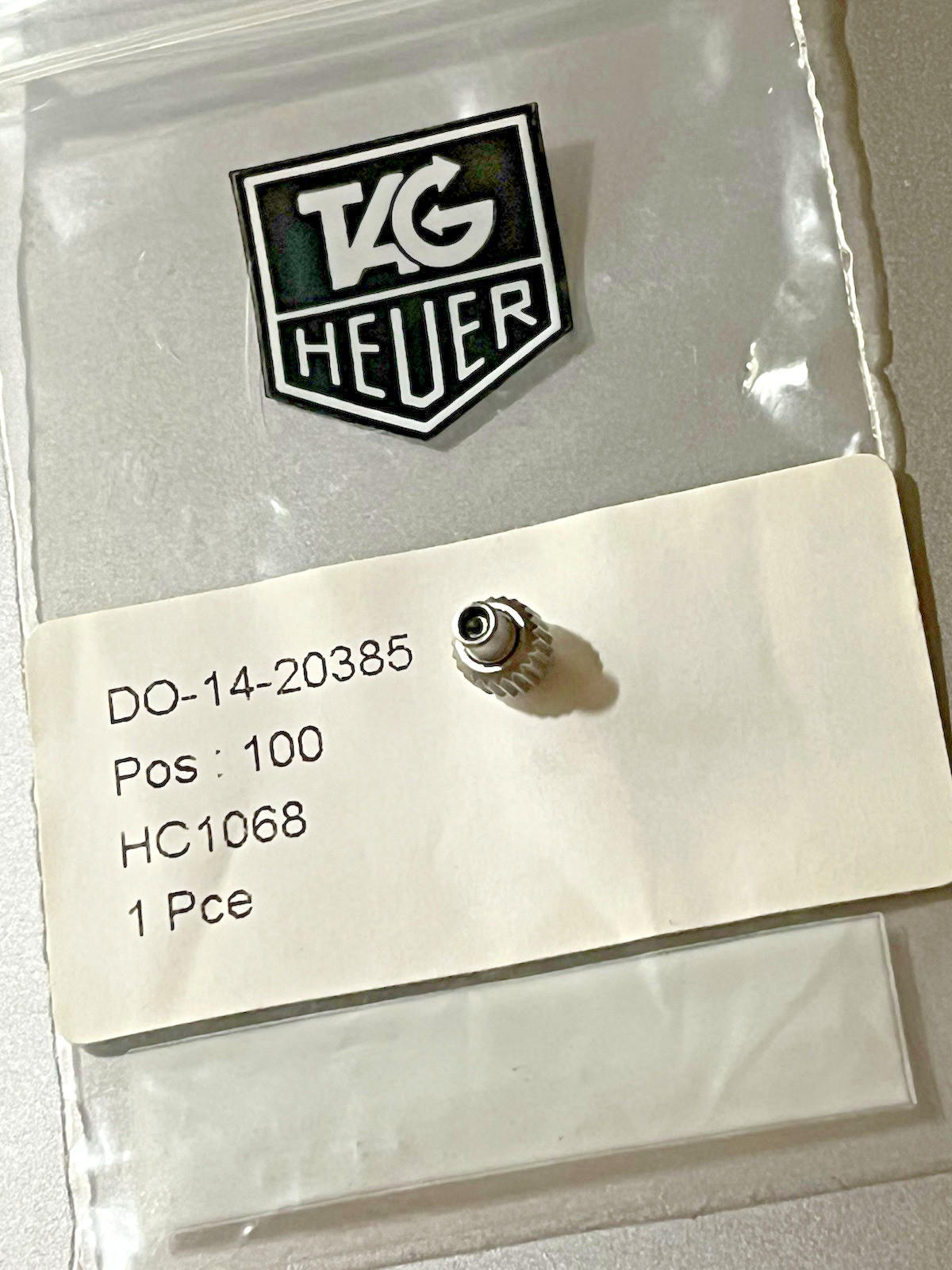 TAG Heuer Watch Crown HC1068 2000 Series Professional Silver Matte 5.2mm Tap 10