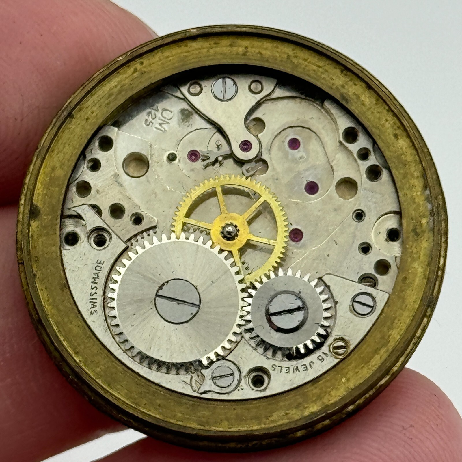 OM 125 Watch Movement Dumont Otto Meyer Men’s Manual Wind Swiss Parts 29.1mm