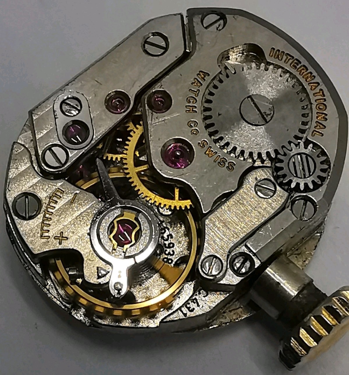 Vtg 1960s IWC International Watch Co Calibre C.431 Ladies Wrist Watch Movement