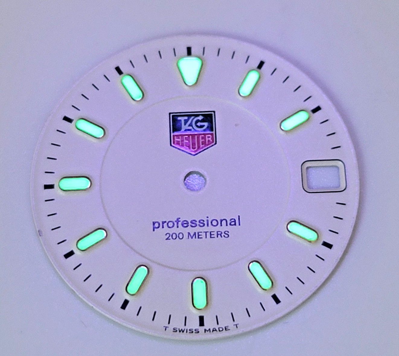TAG Heuer Professional 200M 26mm Dial Swiss Lume Parts Repair – PB11