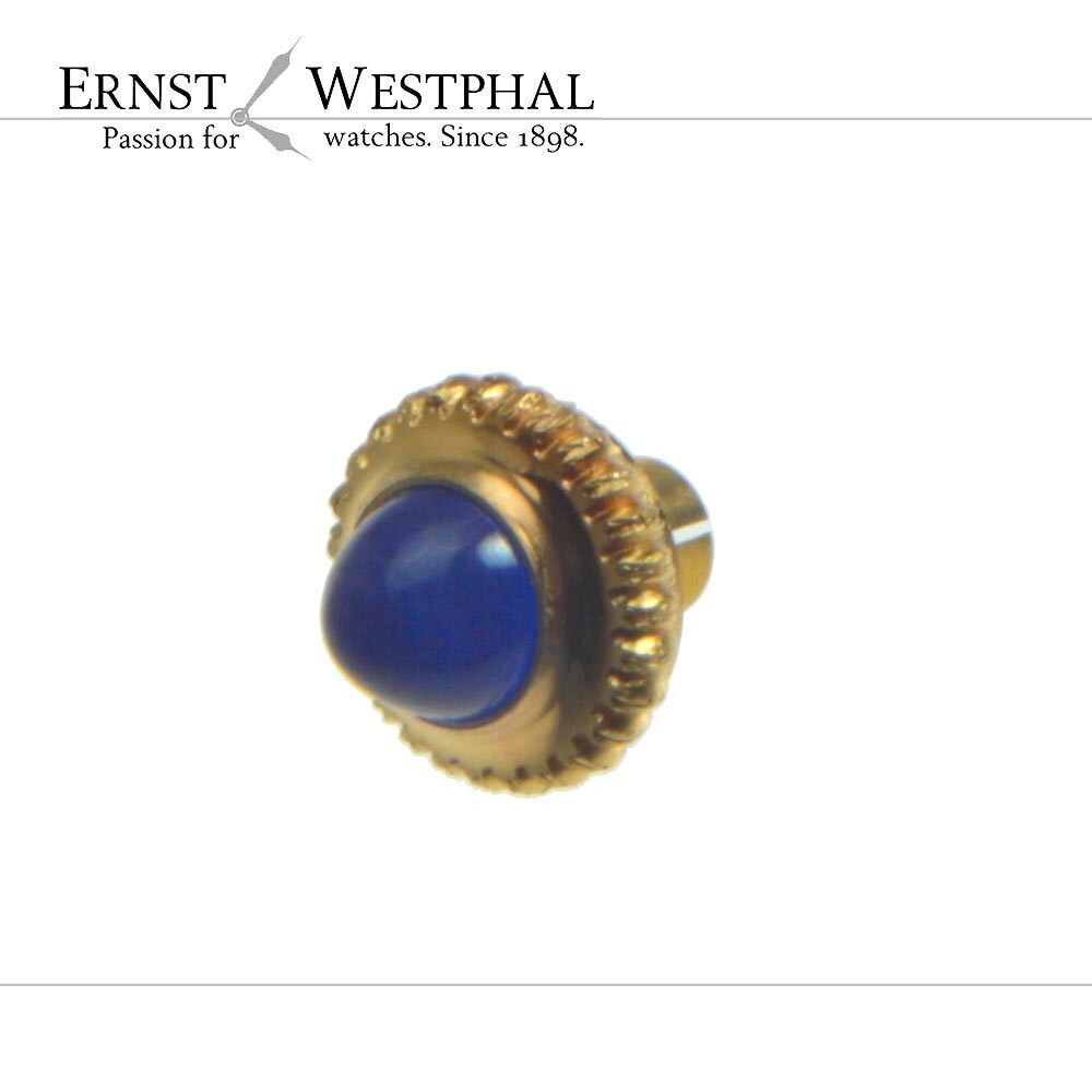 Genuine CARTIER pusher 65100500002 with blue gemstone