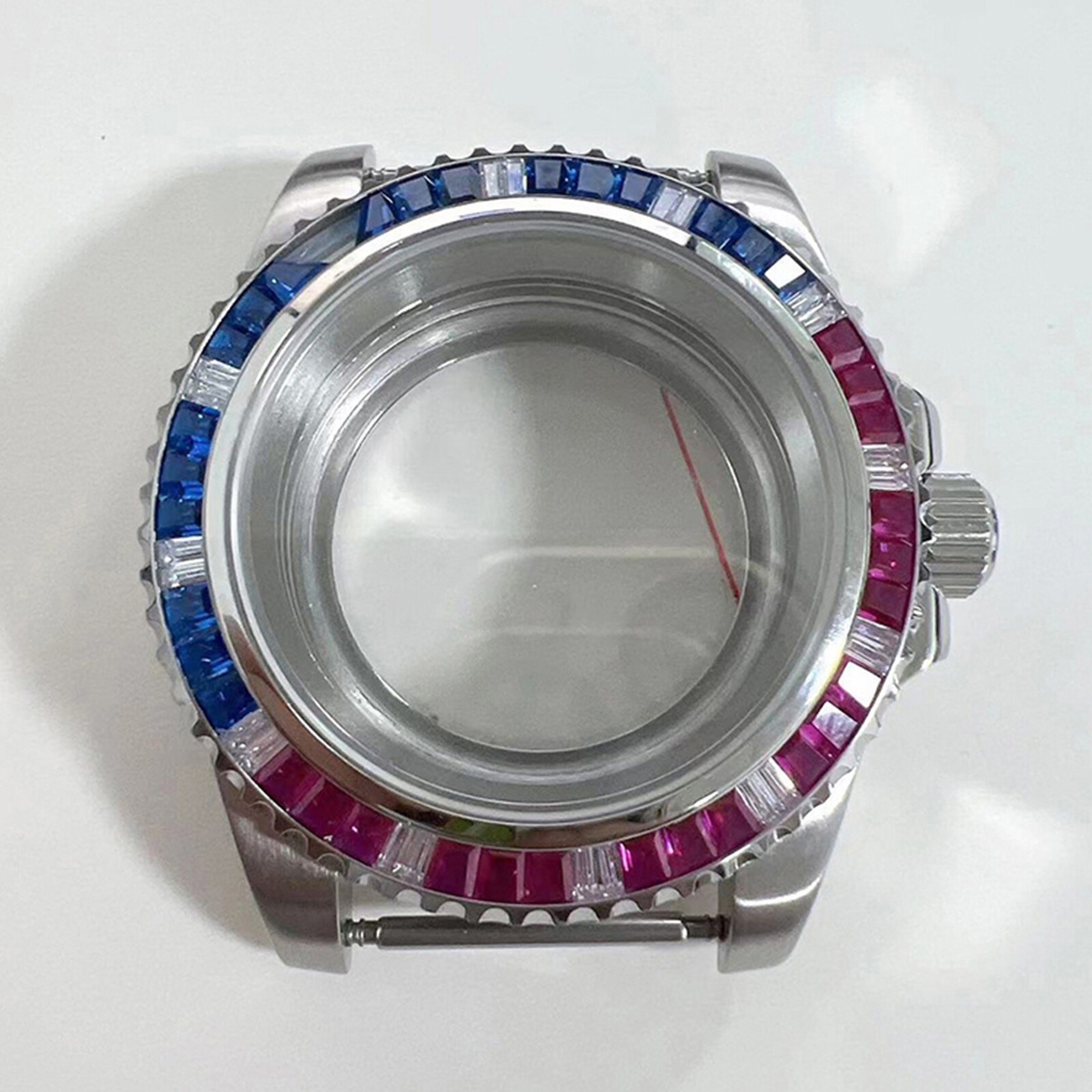 40mm Case Crystal Case Cover 316 Sapphire Steel for NH35/36 Watch Movement