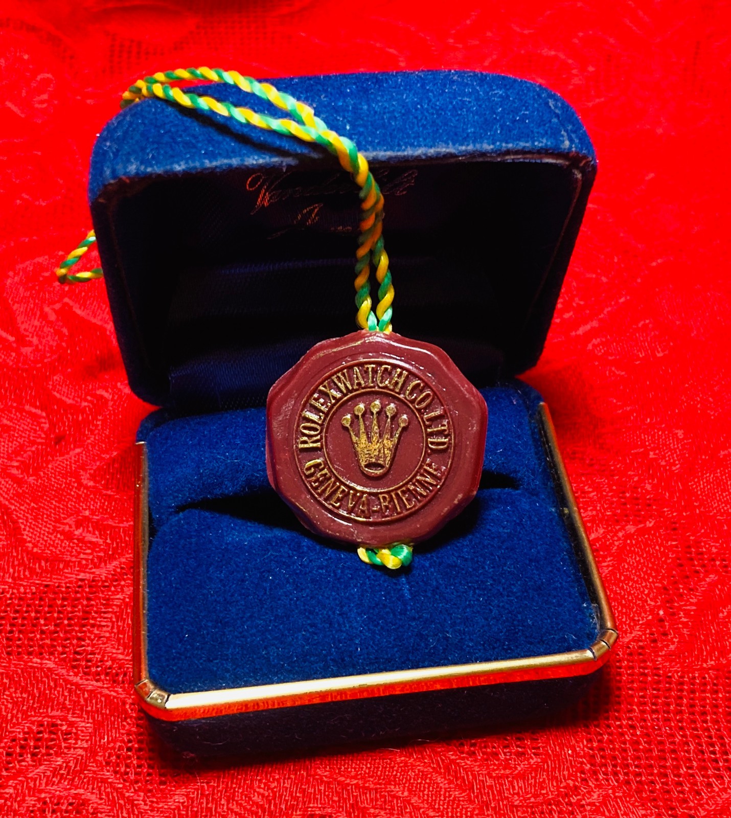 Rolex Red Seal Hang Tag “Frog Foot Hang Tag” 1970s/1980s ORIGINAL-FAIR CONDITION