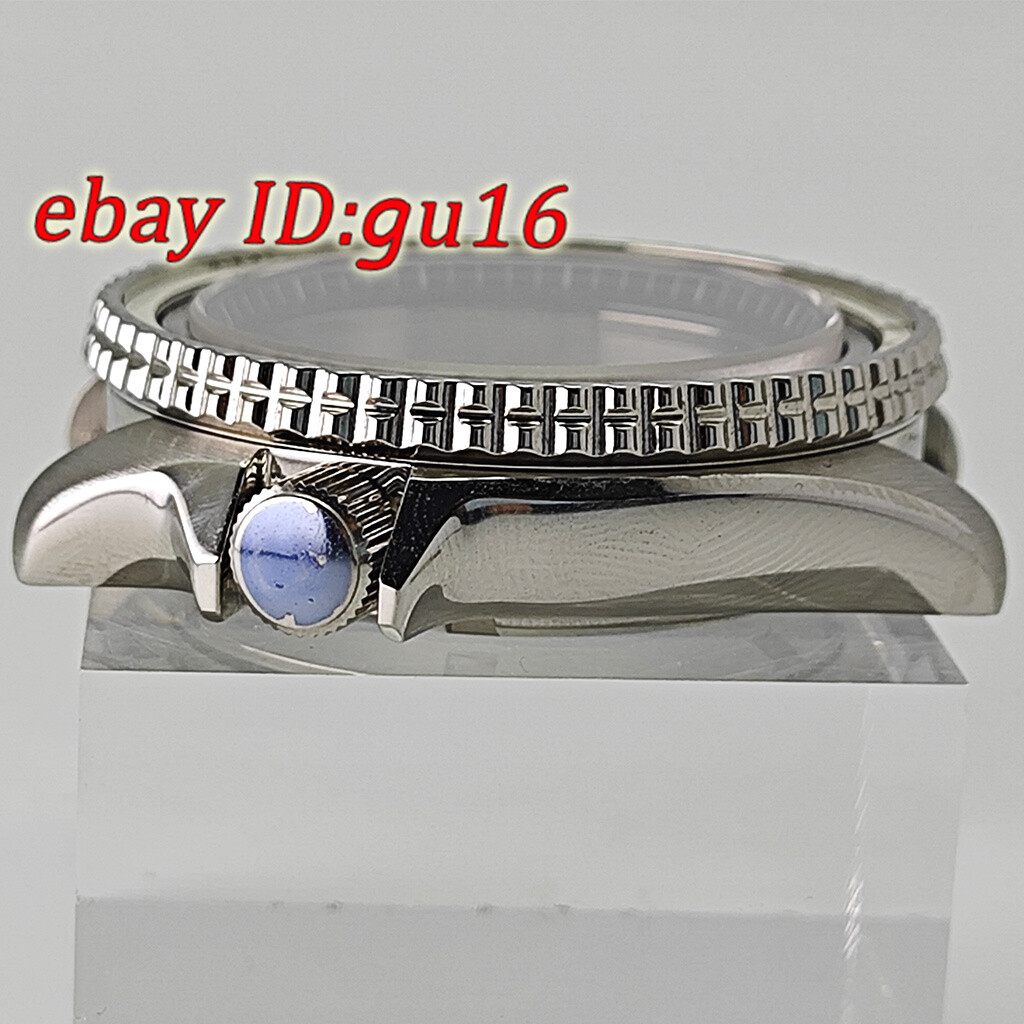 42mm NH35 NH36 silver Watch Case Sapphire Glass Ceramic Bezel Stainless Steel