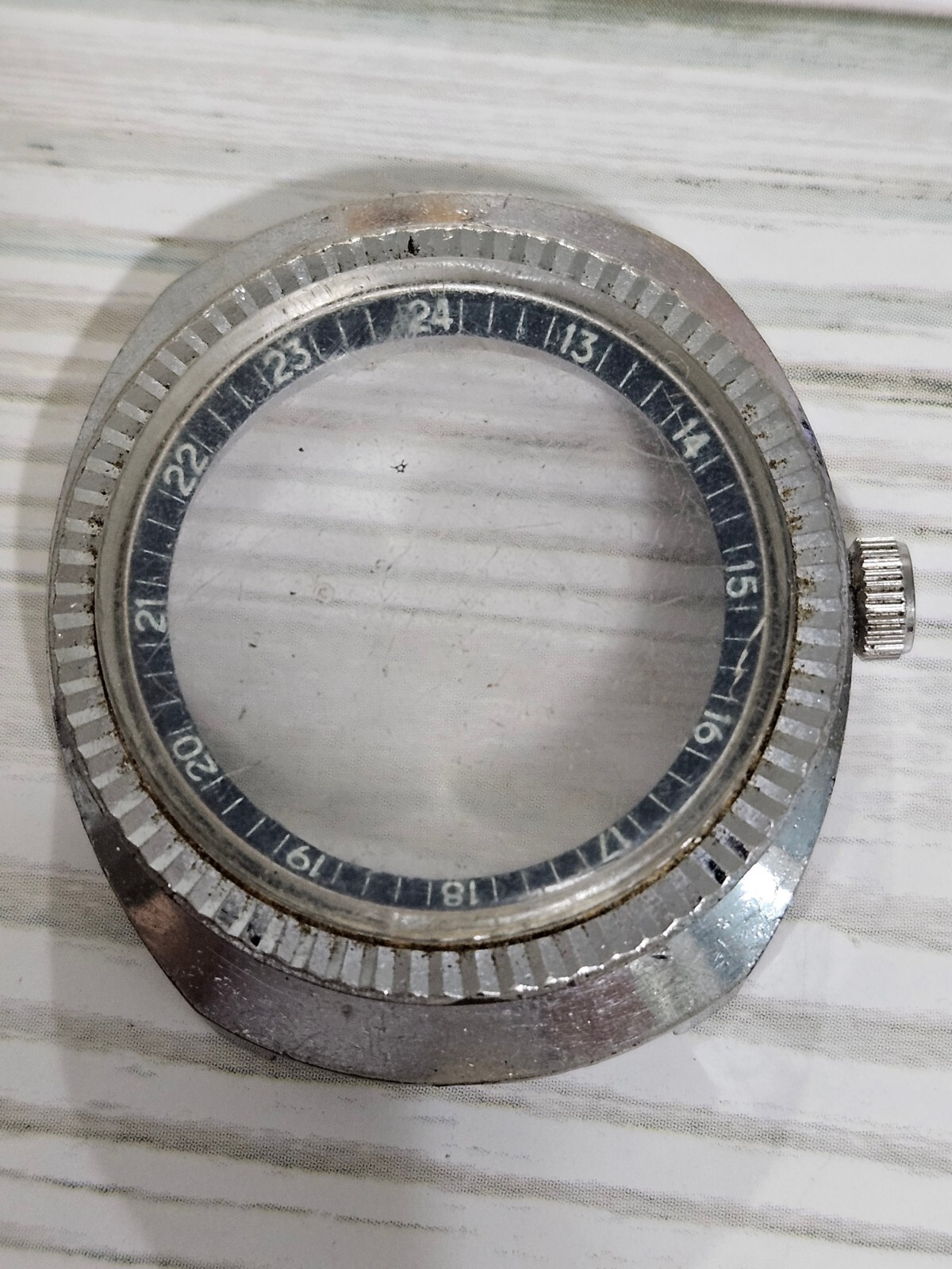 VERNAL Automatic Shockproof cal 3012 Watch Blue Dial Vitange Part or Spare