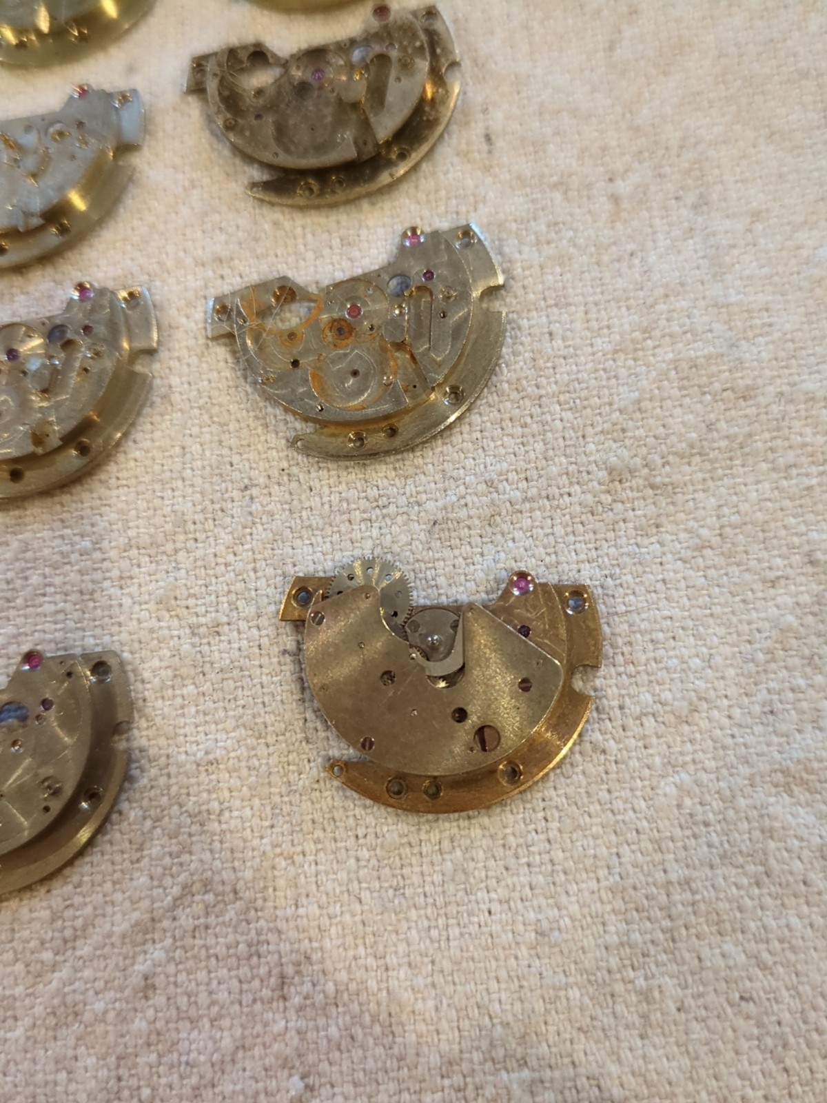 Large Lot Of Vintage Automatic Bidynator Watch Rotor Parts. Over 4 Ounces!!