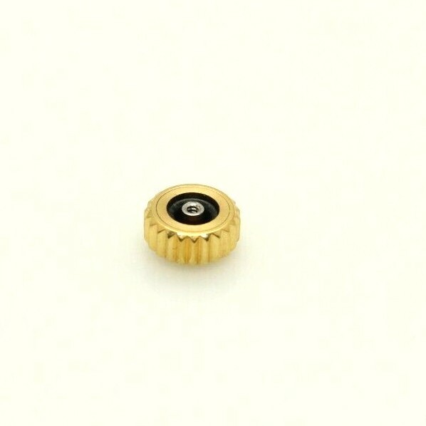 Tag Heuer 6mm Yellow Gold Crown WAR215B WAR215A Crown w/ Gasket #51Y
