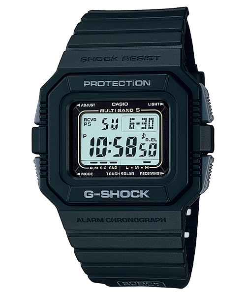 Casio G-Shock watch GW-5500-1A GW-5510-1B three piece bezel case cover black