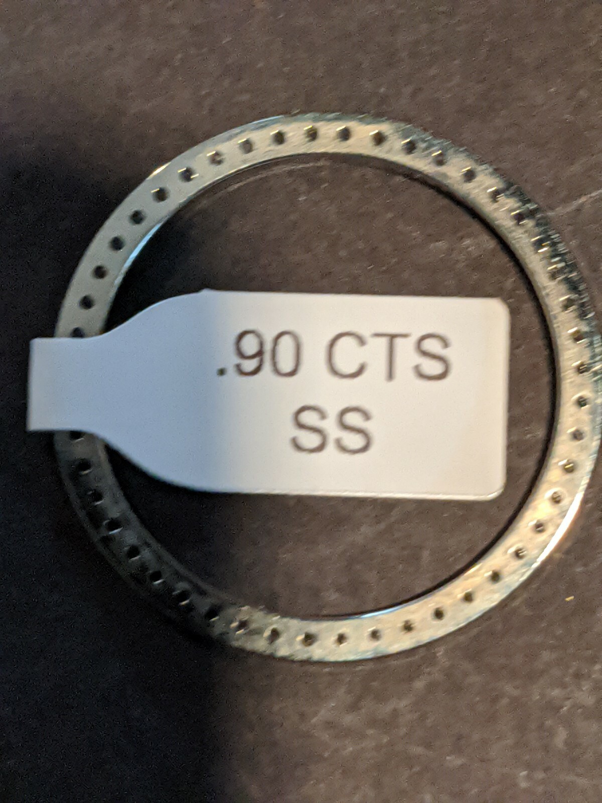 CUSTOM STAINLESS STEEL .90 Ct DIAMOND BEZEL FOR 31 MM MID SIZE ROLEX