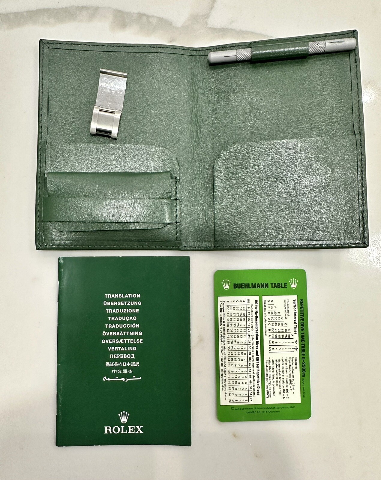 OEM Rolex Sea Dweller 16600 16660 Divers L Extension Link Tool 100.25.34 Wallet