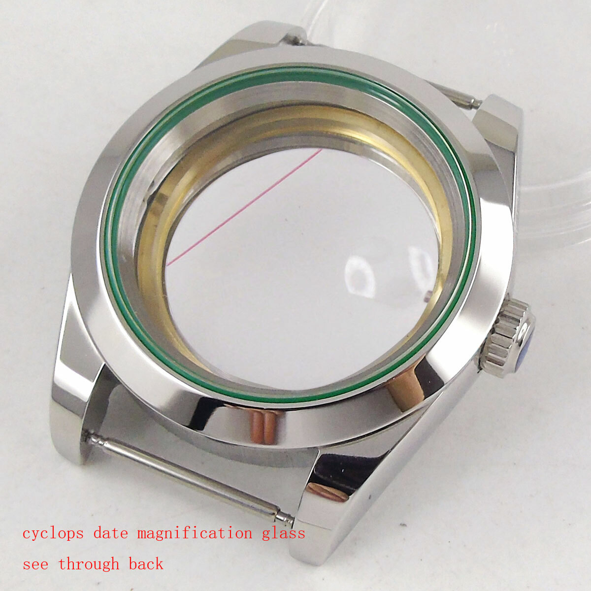 Bliger 36mm/39mm Silver watch case sapphire glass for NH35 NH36 MIYOTA 8215 821A