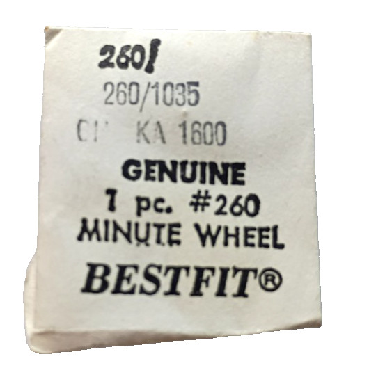 Chaika 1600 1601 Minute Wheel (WITH AXLE watch part #260/1035 SLAVA ZARIA 1601