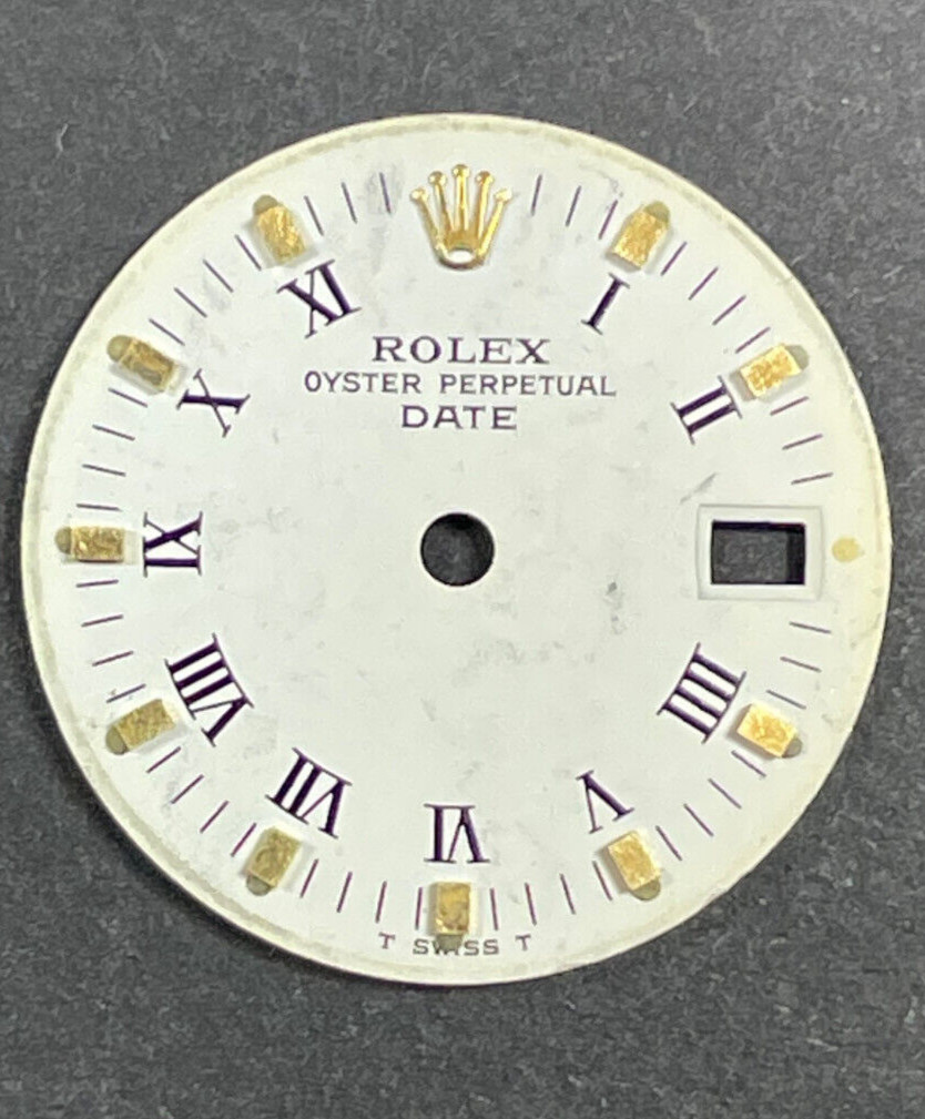 Vintage Rolex Oyster Perpertual Date Watch Dial For 26mm Case 6517 6519 6917
