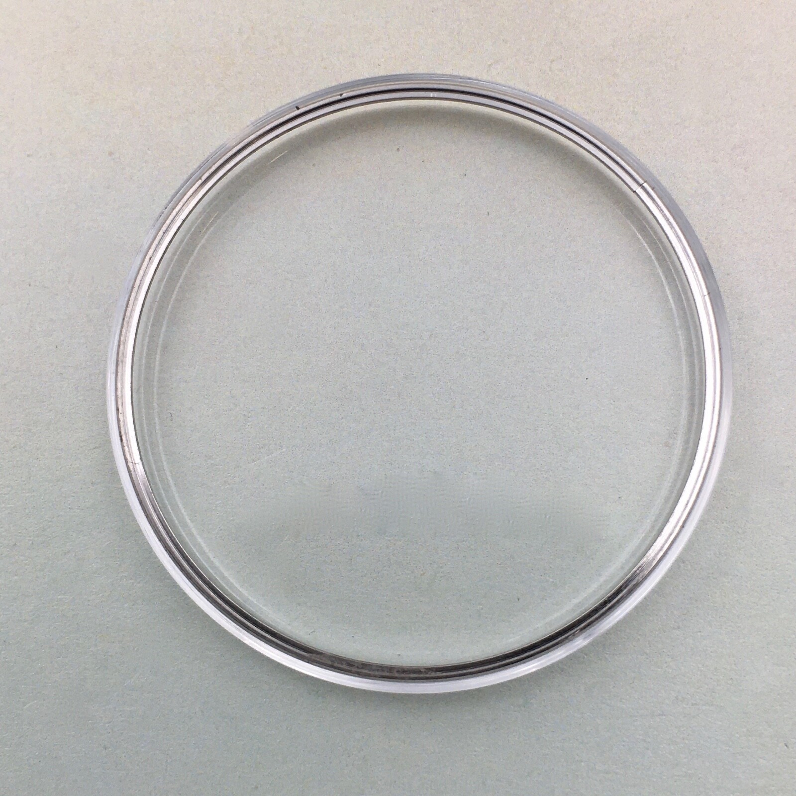 Genuine Vintage Omega Crystal # 2165 W/ Retainer Ring 31.60 mm. Open Package.