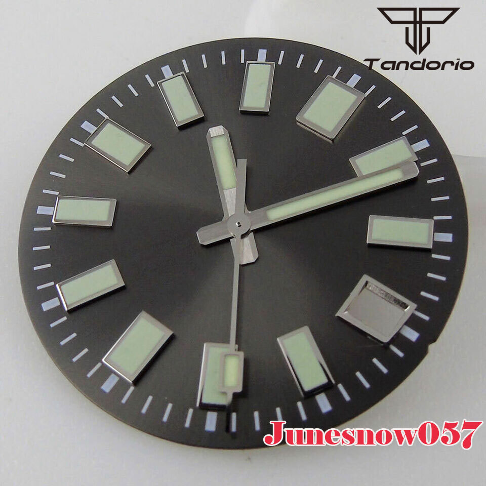 29MM Blue Gray Black Watch Dial 62MAS Men Fit NH35A NH36 SKX ETA2824 PT5000 Movt