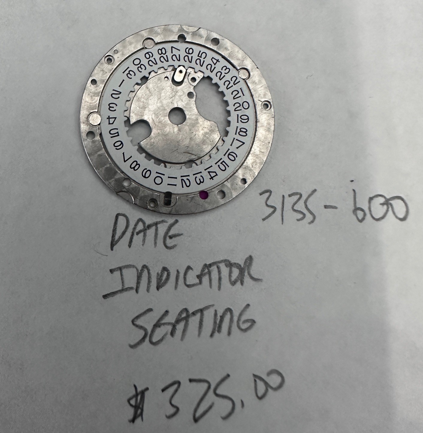 Rolex 3135 600 Seating, Date Indicator, Date Disc And Jumper