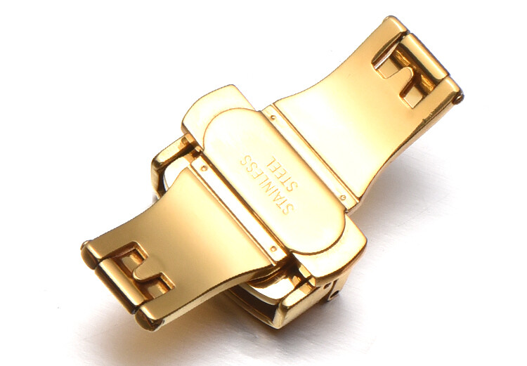 Deployment Buckle Clasp for Watch Push Button Silver Gold Rose 16mm 18mm 20mm