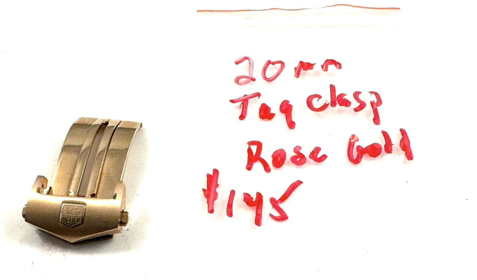 Tag Heuer Mens Rose Gold Watch Clasp Carrera model Watches 18mm