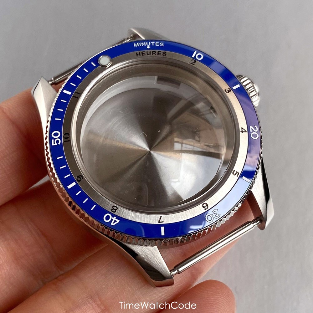 40mm NH35 Diving Watch Case Bubble Sapphire Fit NH36 NH38 PT5000 ETA2824 20BAR