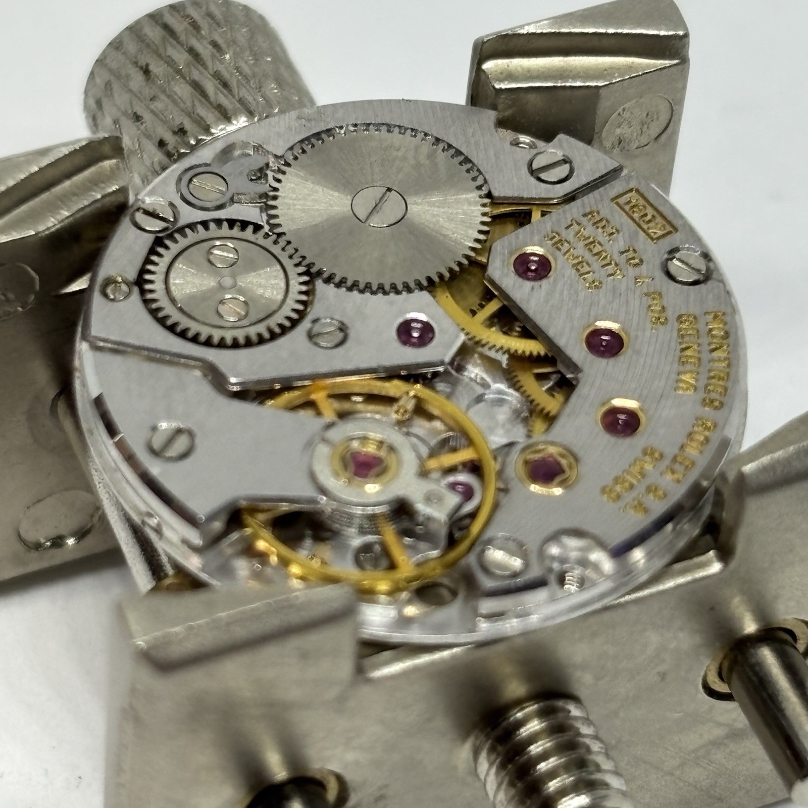 Authentic ROLEX CELLINI Cal. 1602 Movement Manual Wind Good Balance Not Running