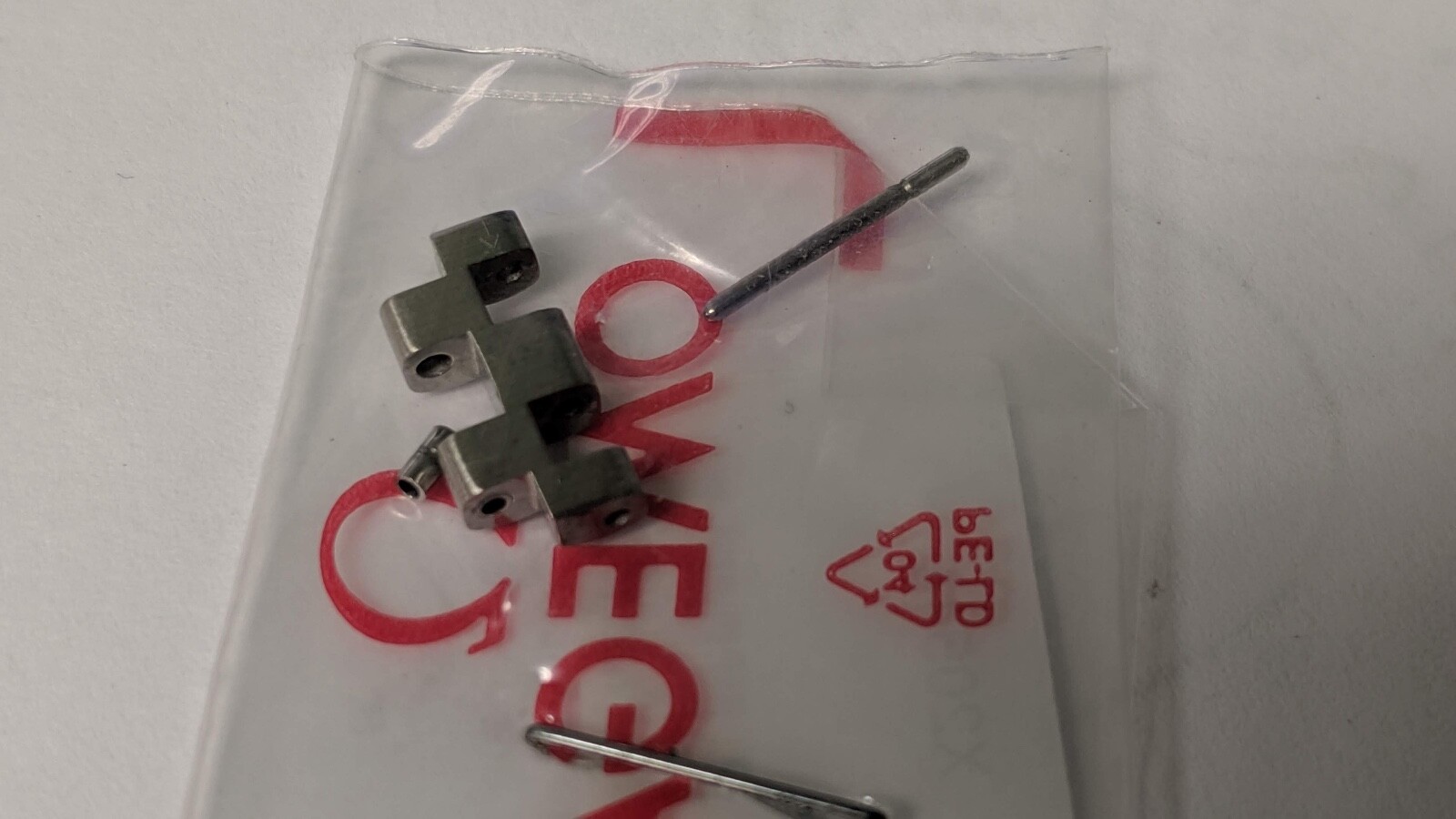 Omega LINK Stainless Steel and pin 13.3mm diameter and 9.1mm inner diameter