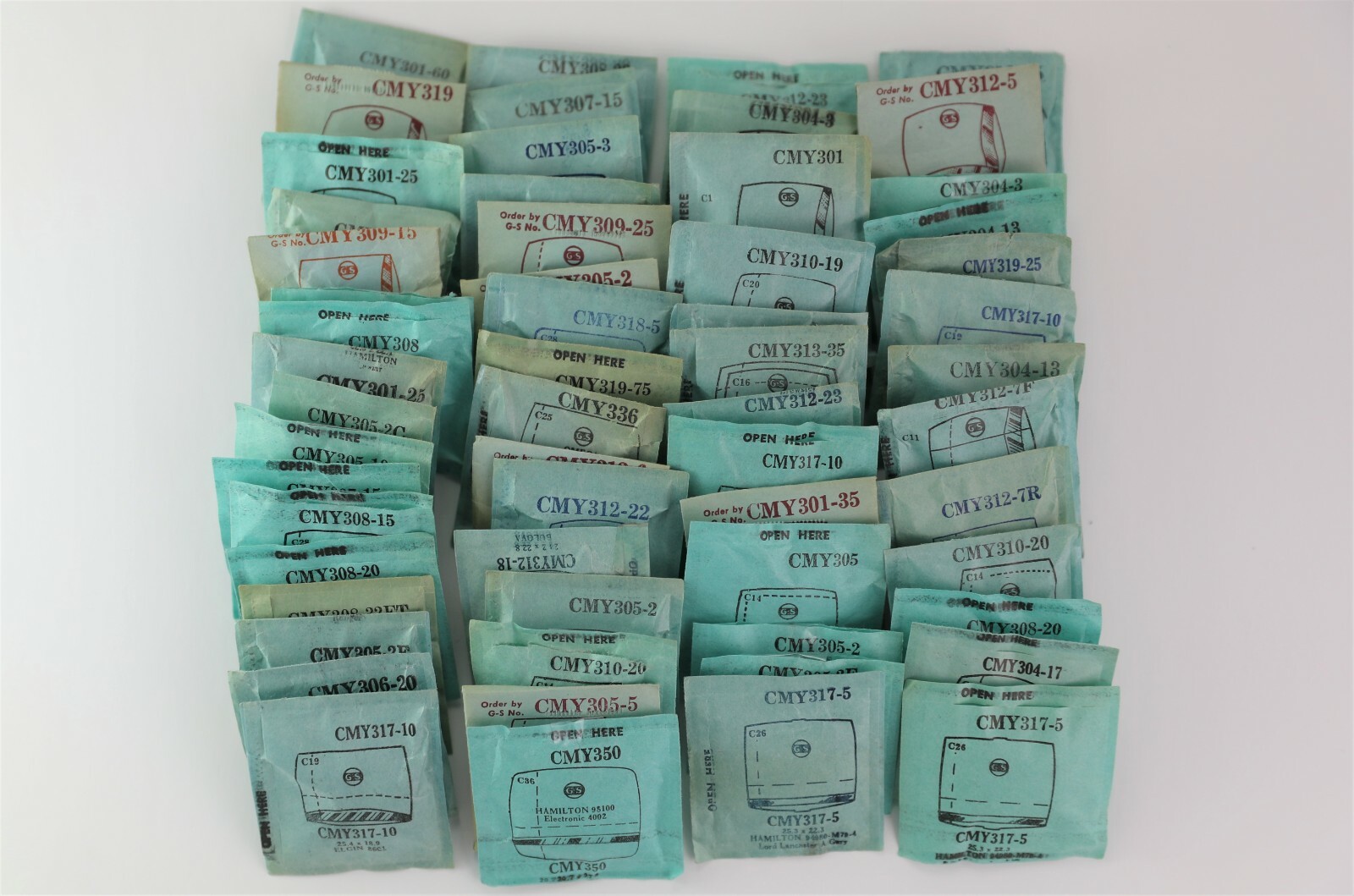 Germanow-Simon (GS) Wrist Watch Crystals- Series CMY (185+ variations)