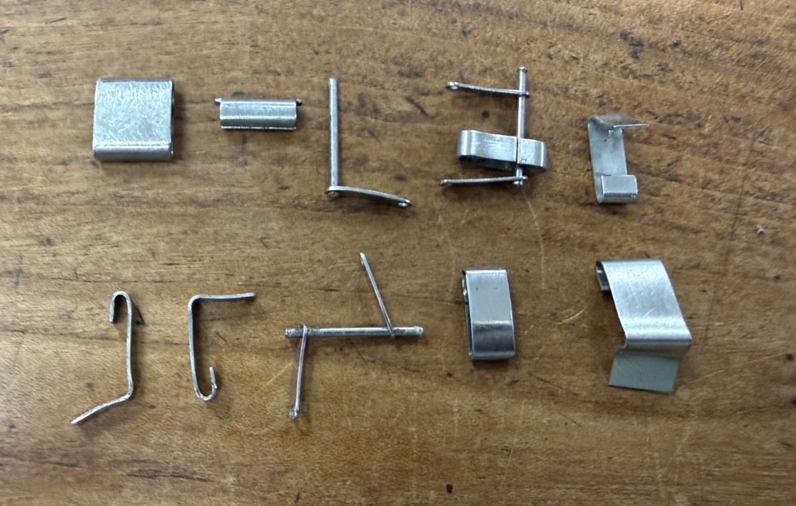 Genuine Vintage Rolex Folded Link & Clasp Parts Lot of (10) Pieces