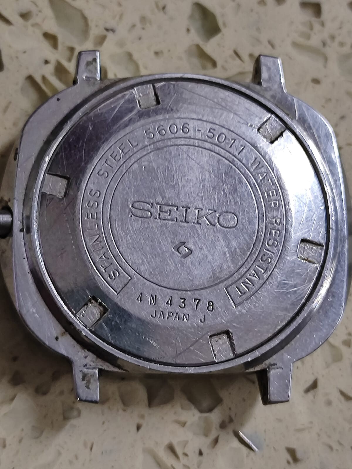 SEIKO LM (LORD MATIC) REF 5606-5011 Part Steel CASE & Back Case Used