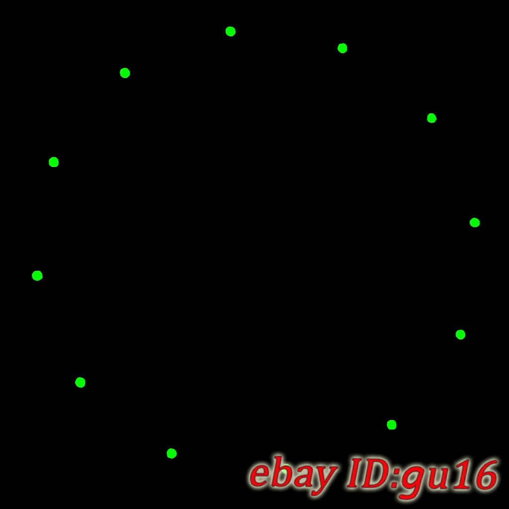 37mm Sunburst Watch Dial With Green Night Light FIt ETA6497 ST3600 Movement
