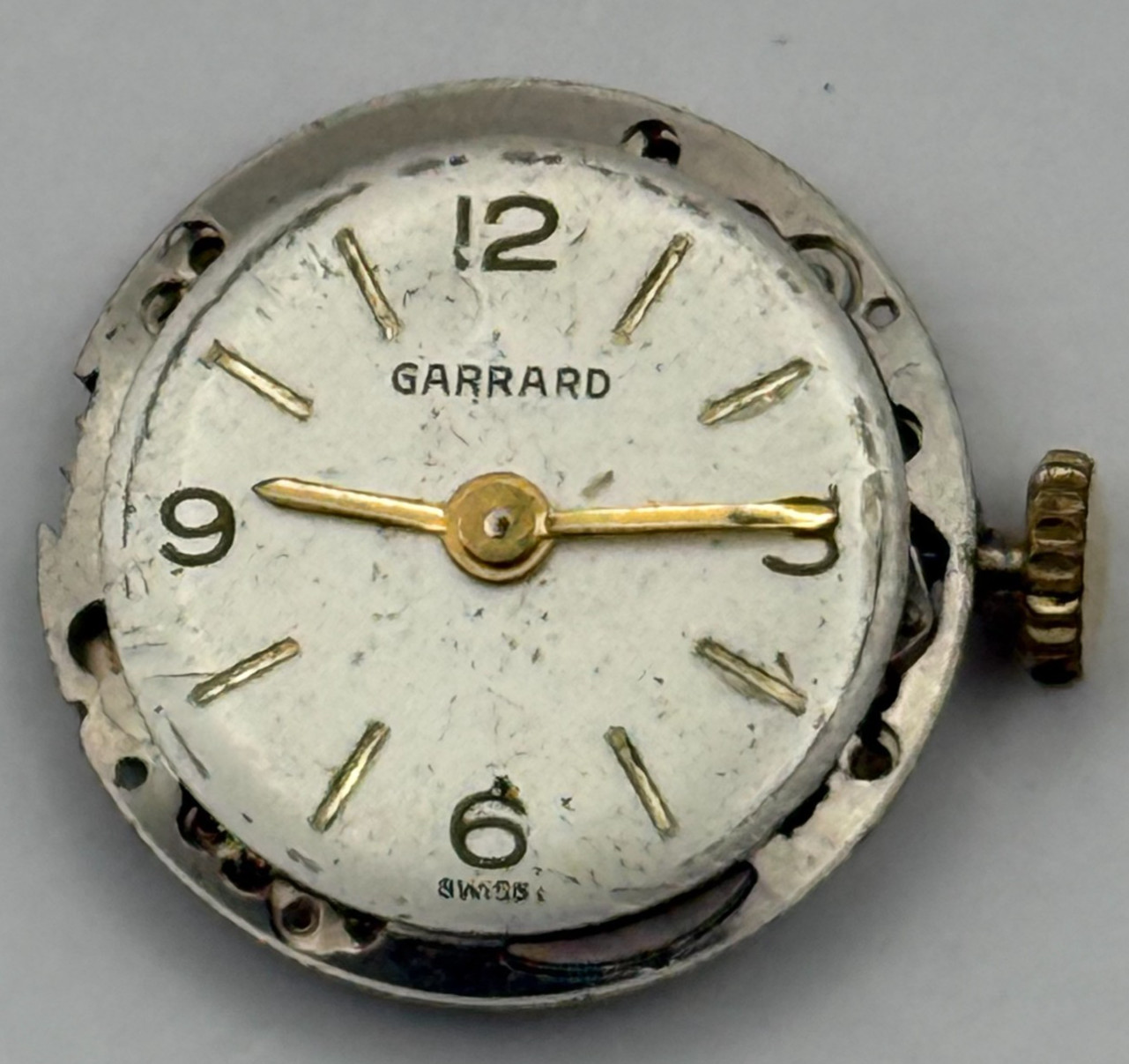 ETA 2510 Watch Movement Garrard 17 Jewels Ladies Manual Wind Vintage Parts 17.5m