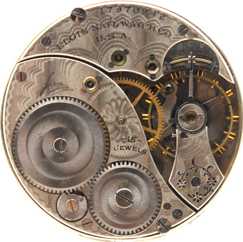 1915 ELGIN POCKET WATCH MOVEMENT 17970942 GRADE 315 12s 15j (LK)