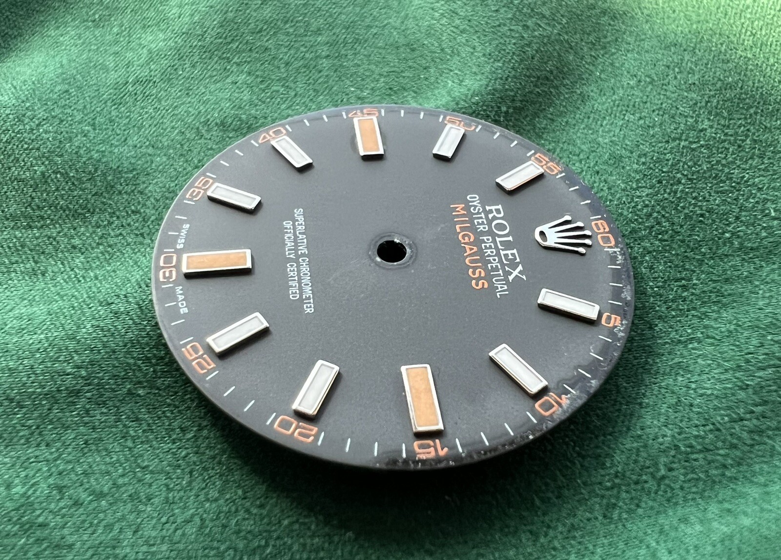 Authentic Rolex 41mm Oyster Perpetual MILGAUSS Luminova Markers Dial – OC#494