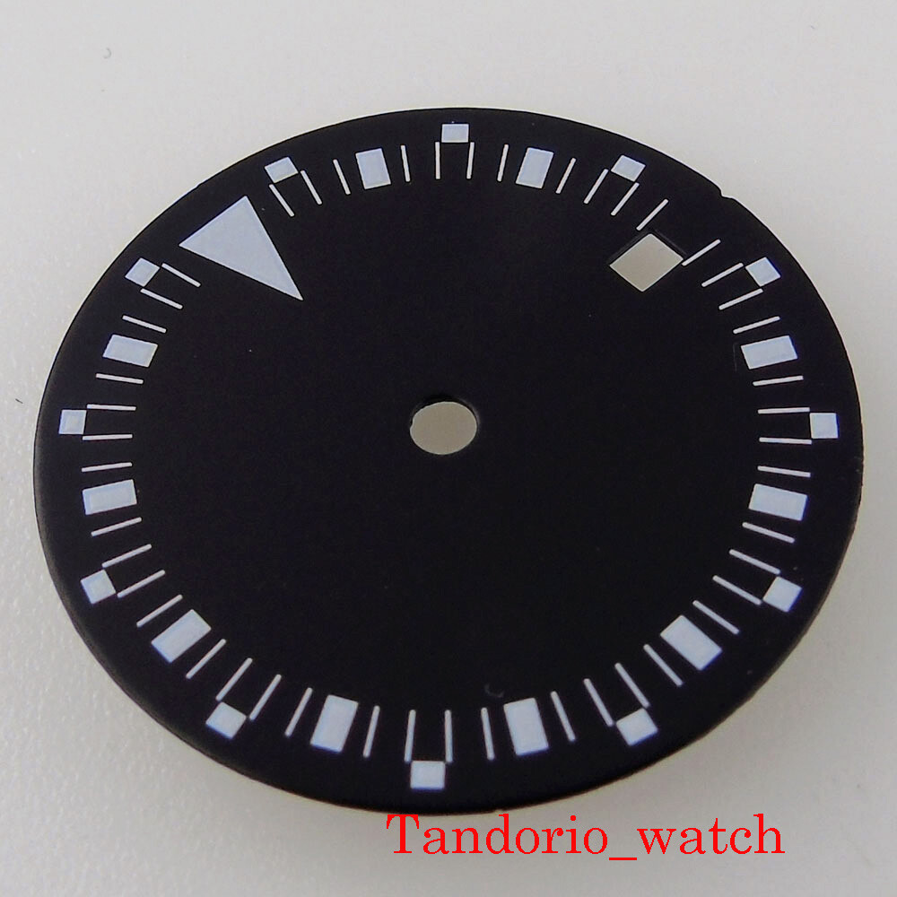 29/30.3mm Black White Sterile Watch Dial Face For MIYOTA 8215 821A DG Movement