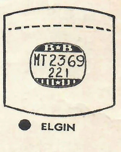 ELGIN : MULTIPLE MODELS – Tonneau 23.6mm x 22.1mm