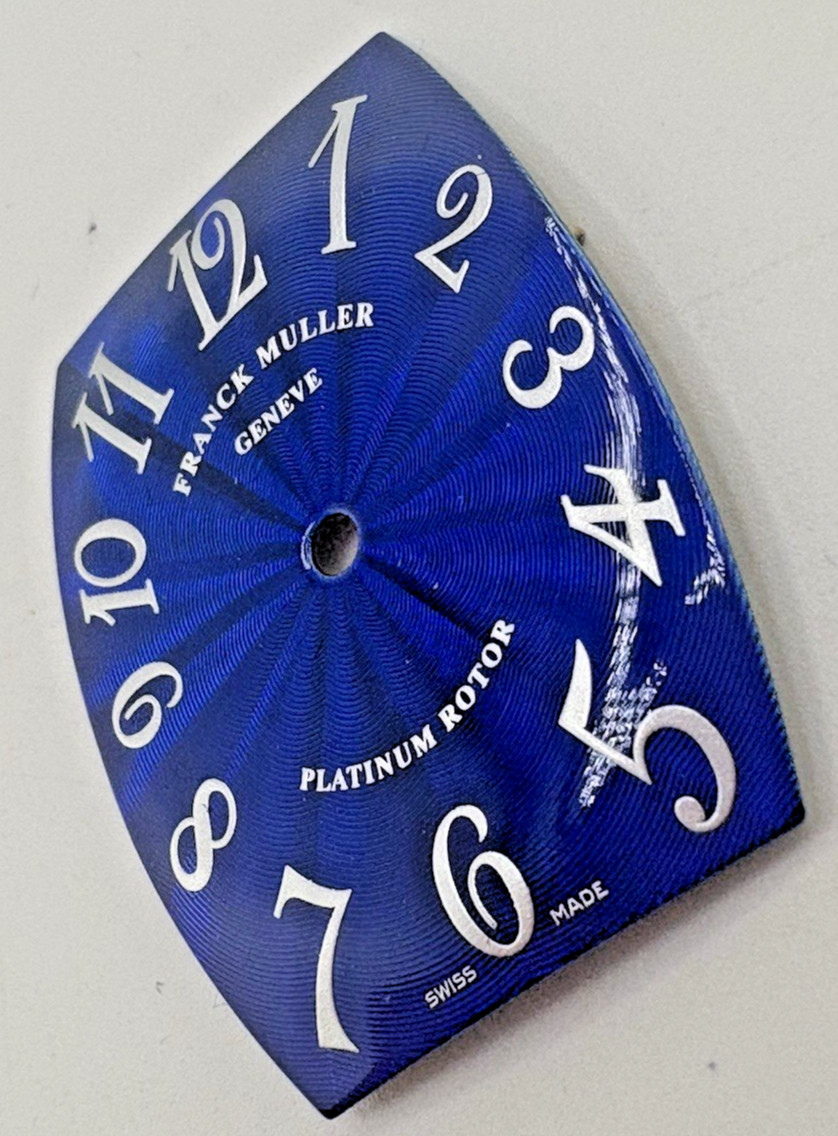 Franck Muller Tonneau Curvex Platinum Rotor 2852SC FO Blue Dial