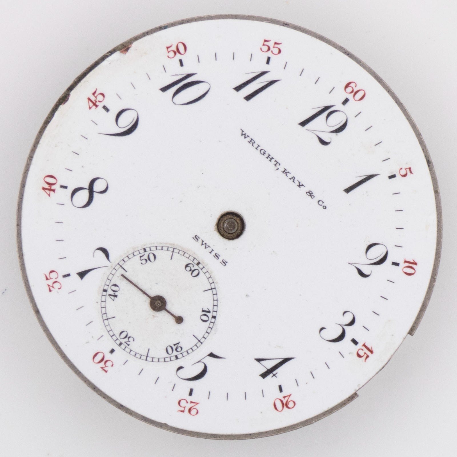 Wright, Kay & Co. / Longines 13.98 15-Jewel Antique Pocket Watch Movement, Runs