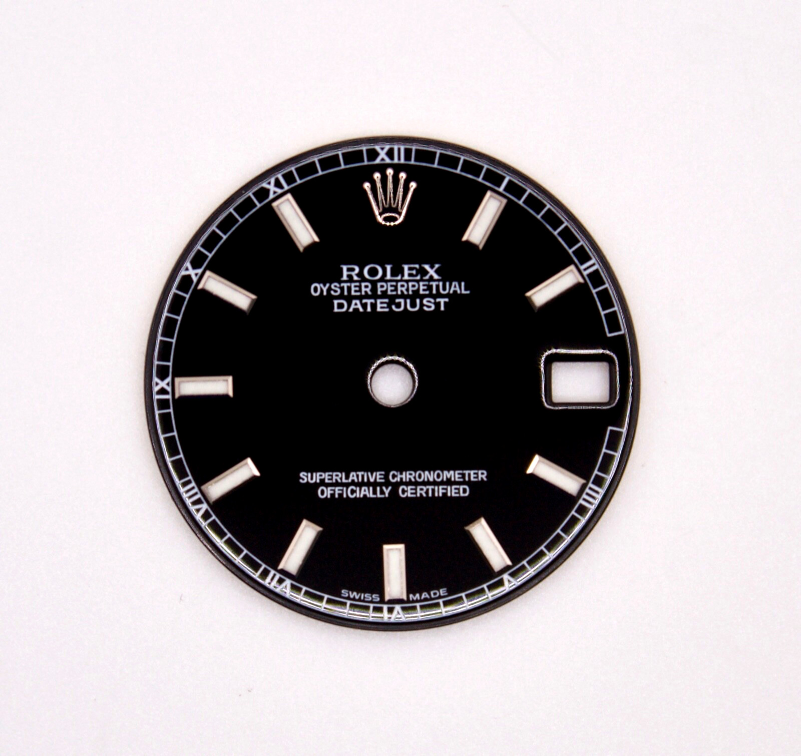 ORIGINAL Rolex Dial 31mm Datejust Black S/S with Date 178274/178240 Swiss Made