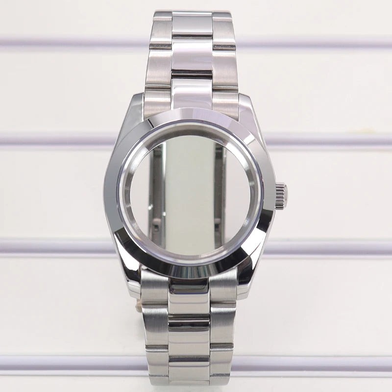 36/39mm Fluted Bezel Cases For SK DJ Air King Fit NH35 NH36 NH34 NH38 Miyota8215